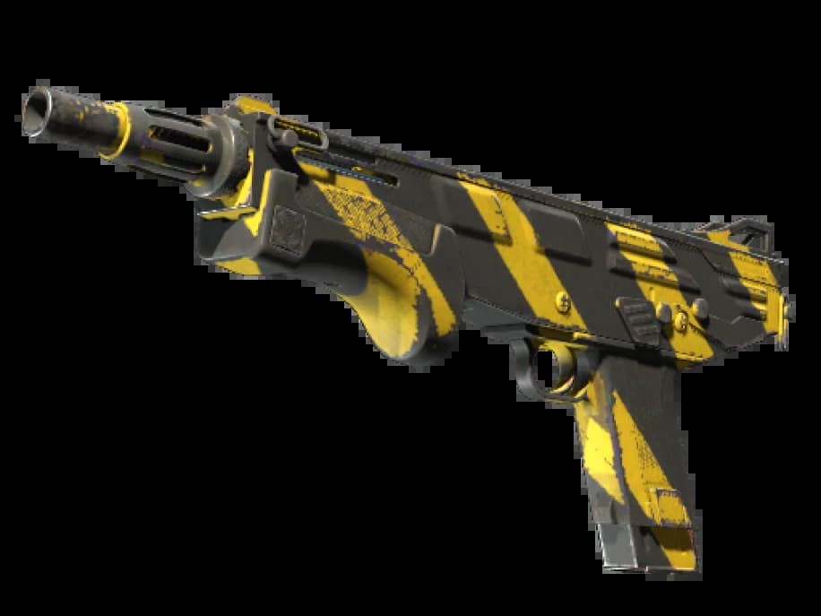 MAG-7 | Желто-черные полосы (После полевых испытаний)