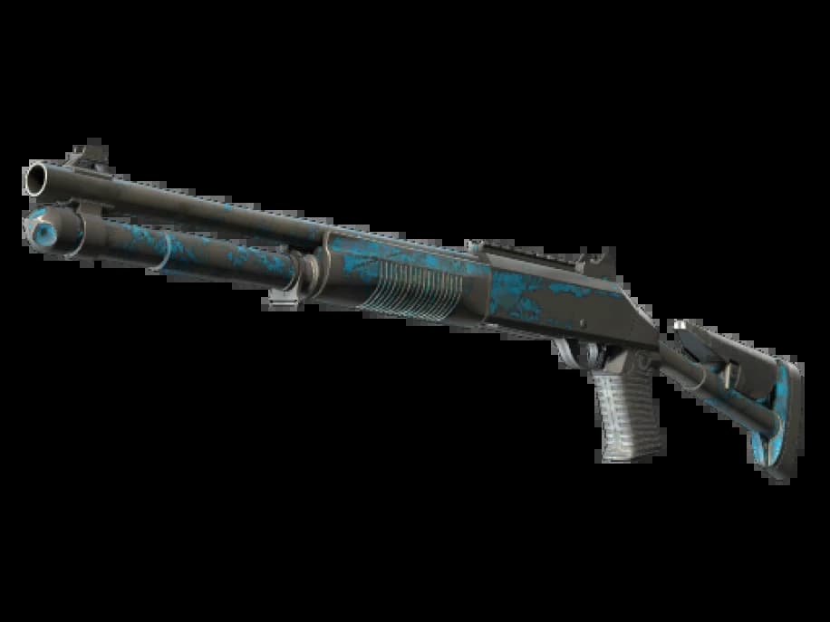 Сувенирный XM1014 | Смешанный синий камуфляж (Закалённое в боях)