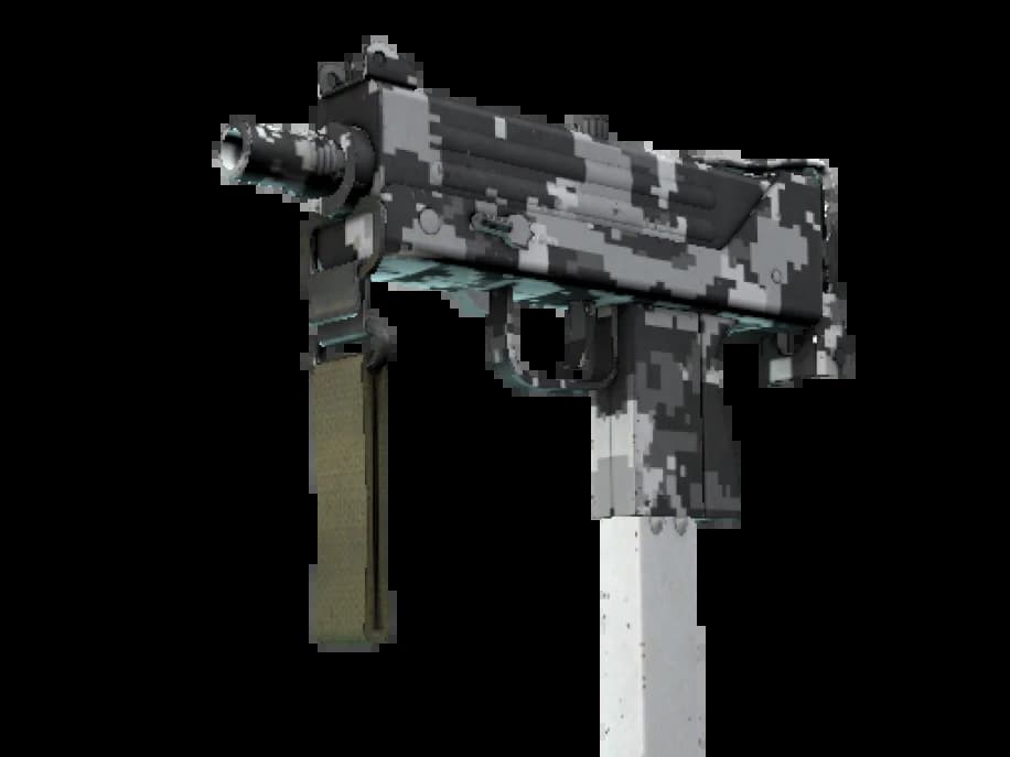 MAC-10 | Пиксельный камуфляж «Город» (Поношенное)