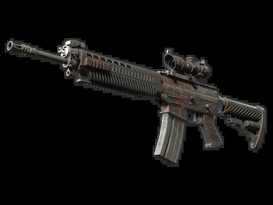 SG 553 | Basket Halftone (Закалённое в боях)