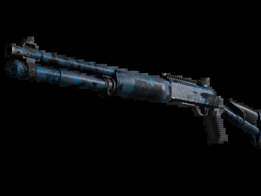 Сувенирный XM1014 | Смешанный синий камуфляж (Поношенное)