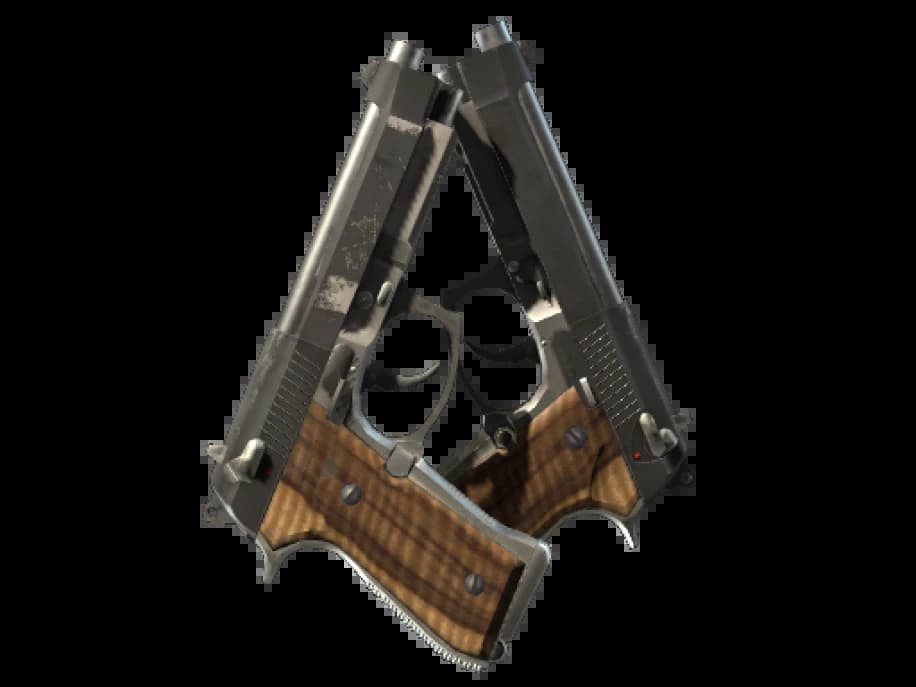 StatTrak™ Dual Berettas | Черная лимба (После полевых испытаний)