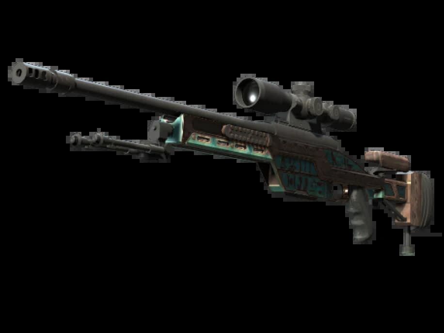 Сувенирный SSG 08 | Лазурная роспись (После полевых испытаний)