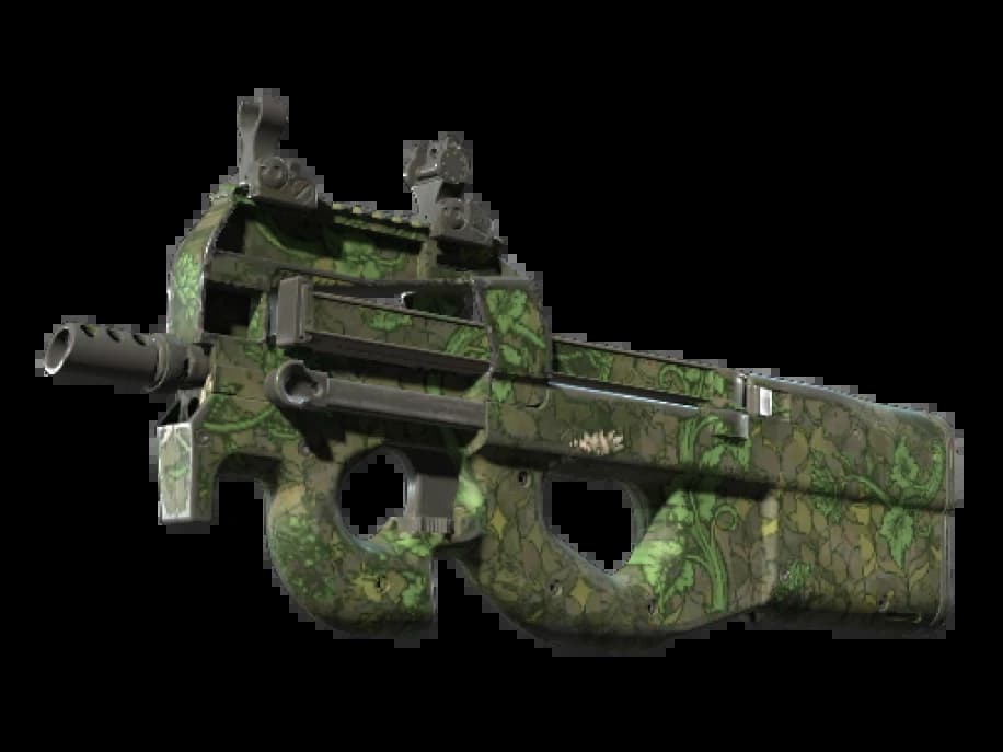 Сувенирный P90 | Буйная растительность (Поношенное)