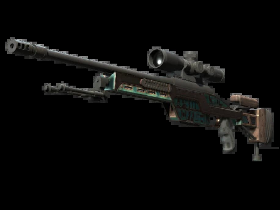 SSG 08 | Лазурная роспись (Закалённое в боях)