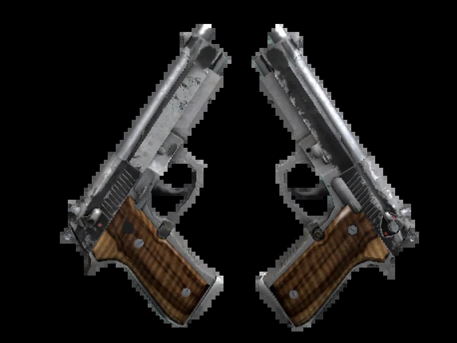 Dual Berettas | Черная лимба (Закалённое в боях)
