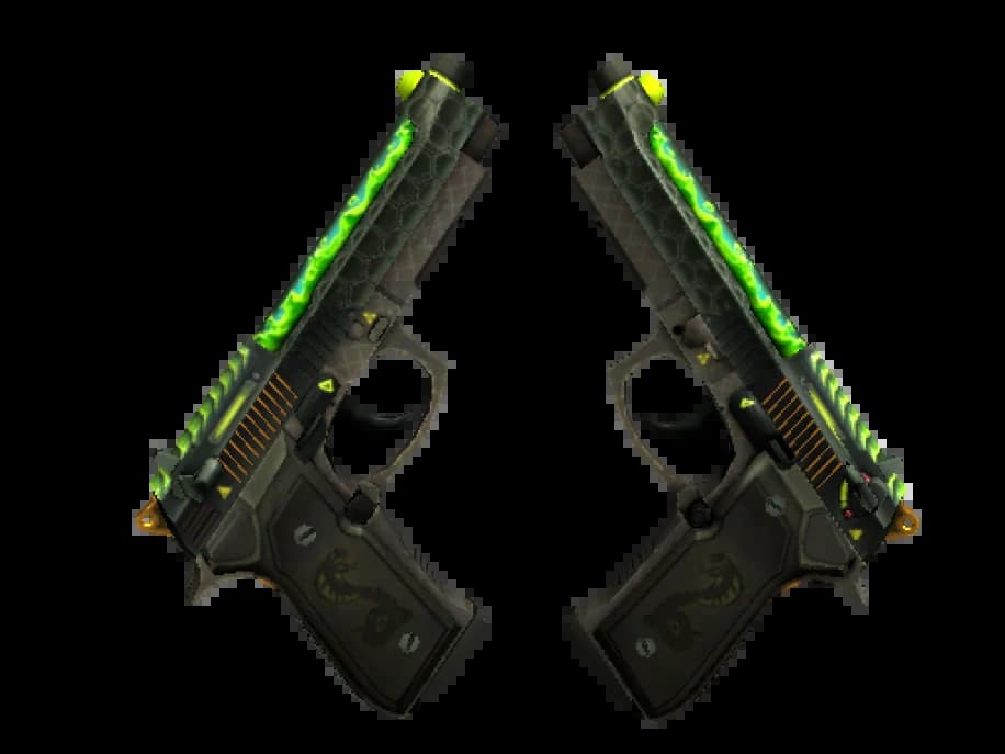 StatTrak™ Dual Berettas | Удар кобры (Немного поношенное)