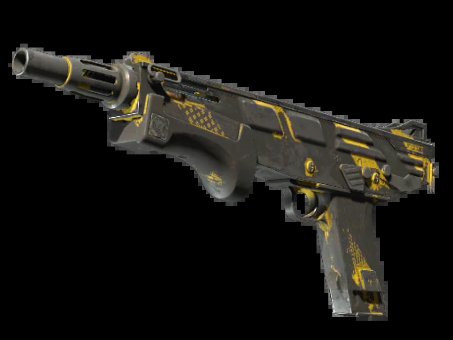 MAG-7 | Желто-черные полосы (Закалённое в боях)