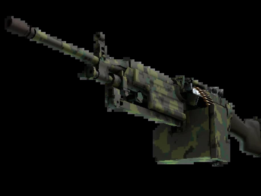 M249 | Пиксельный камуфляж «Джунгли» (Немного поношенное)