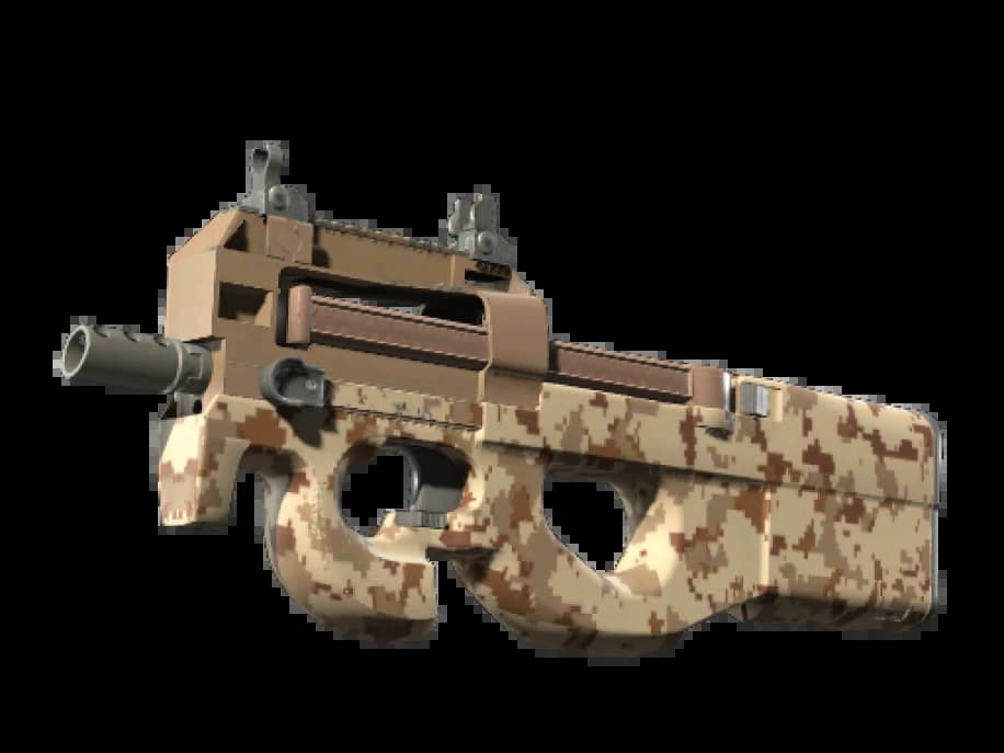 P90 | Пиксельный камуфляж «Пустыня» (Немного поношенное)