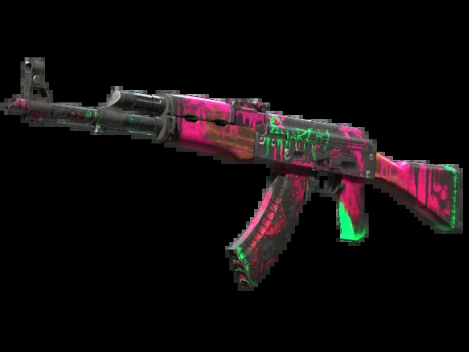 StatTrak™ AK-47 | Неоновая революция (Закалённое в боях)