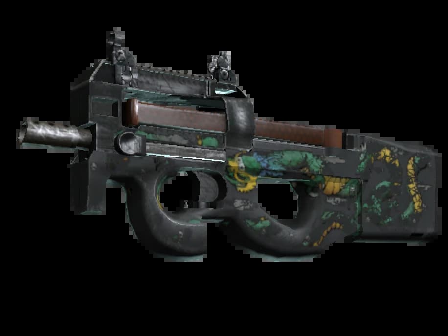 StatTrak™ P90 | Изумрудный дракон (Закалённое в боях)