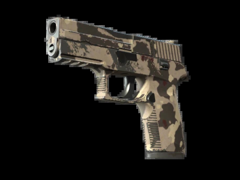 Сувенирный P250 | Чёрно-бежевый (Поношенное)